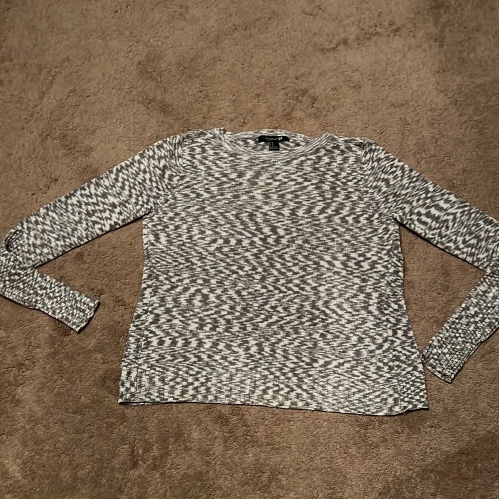 Stretch Knit Open Back Sweater